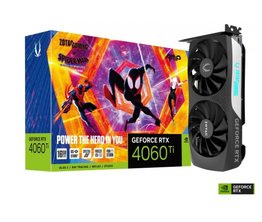 ZOTAC Gaming GeForce RTX 4060 Ti AMP Spider-Man 16GB GDDR6