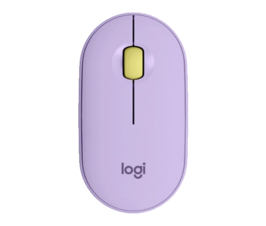 LOGITECH Pebble M350 Wireless Mouse Lavender Lime