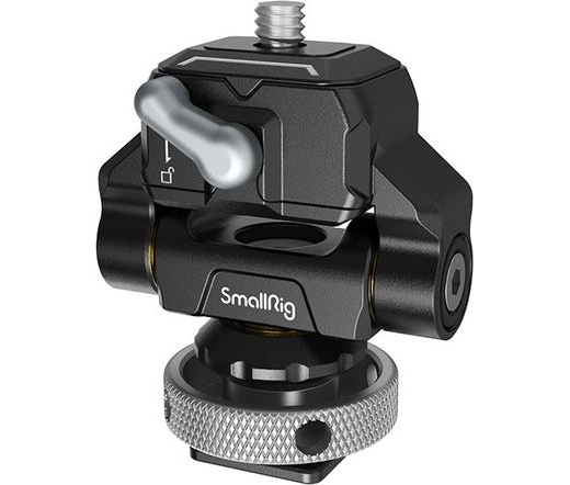 SmallRig Drop-in HawkLock mini Quick Release Monitor Mount with Cold Shoe 3514