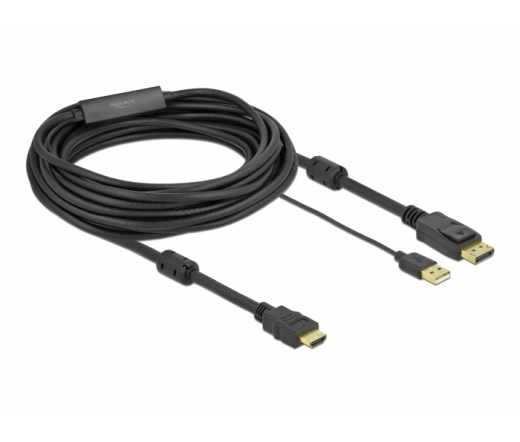 Delock HDMI A  DisplayPort-kábel 4K 30 Hz 7 m