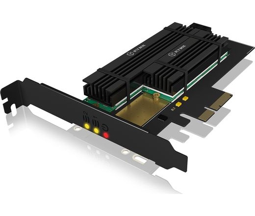 IcyBox PCIe extension card with M.2 M-Key socket for one M.2 NVMe SSD