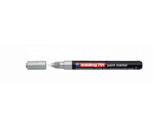 Lakkmarker, 1-2 mm, EDDING "791", ezüst