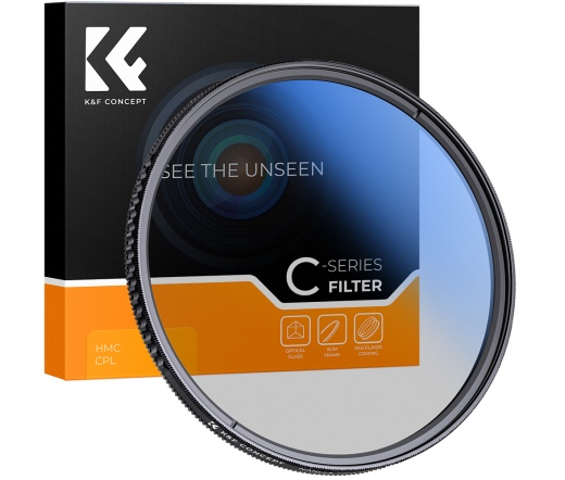 K&F Concept Classic Series CPL cirkuláris polár szűrő, 55 mm
